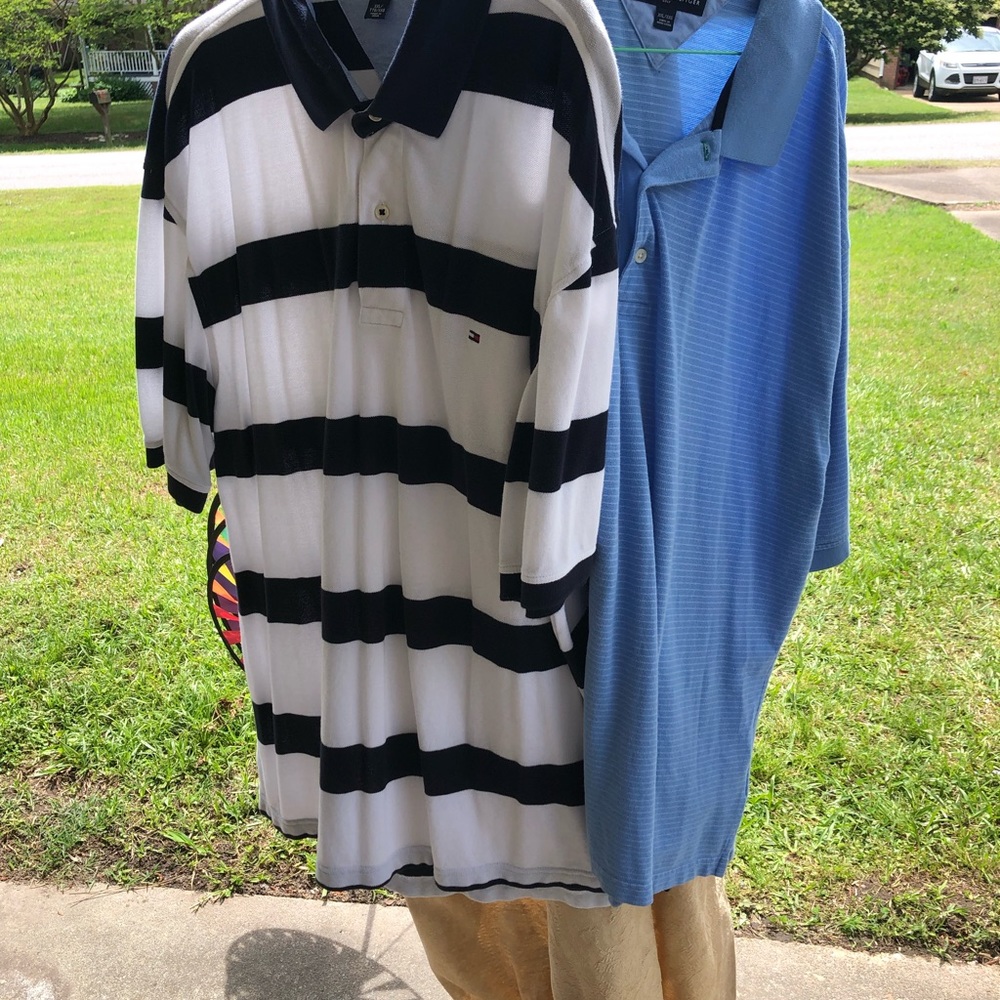 Pair of Tommy Hilfiger Polo shirts
